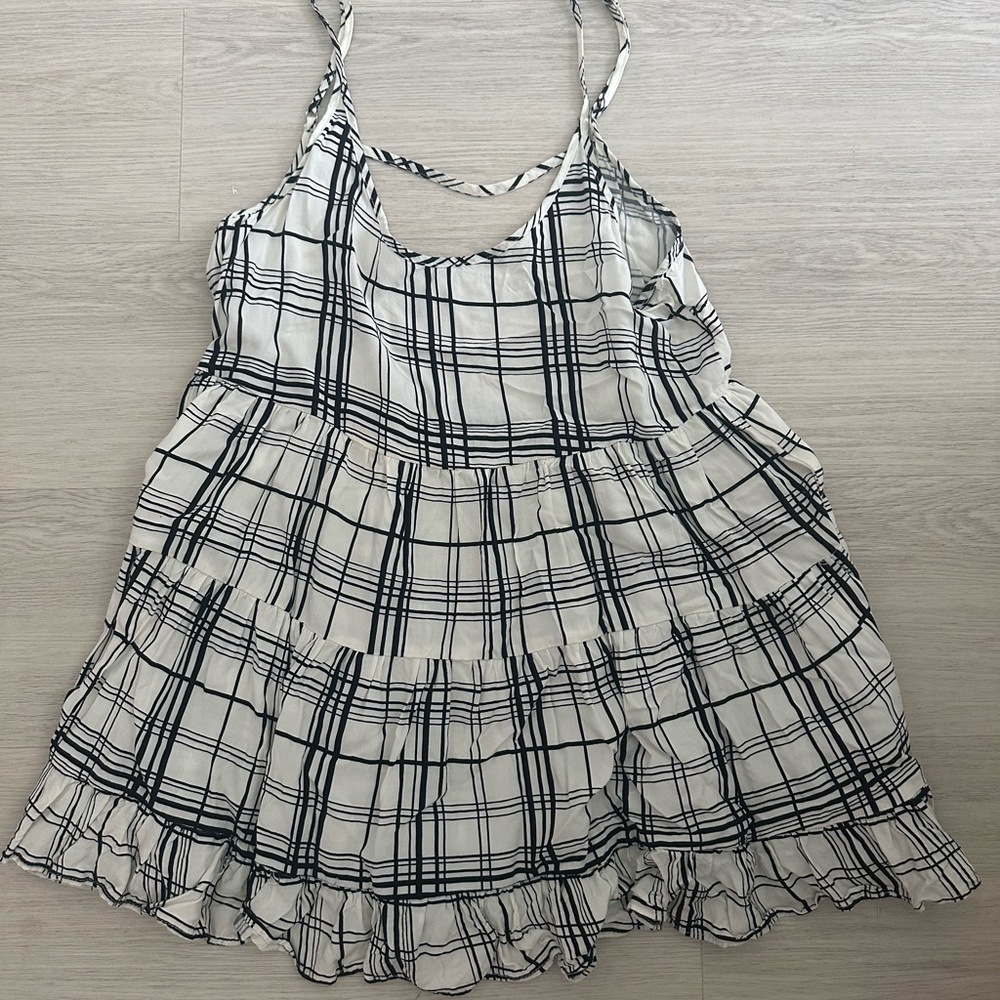 Black and White Plaid Sundress